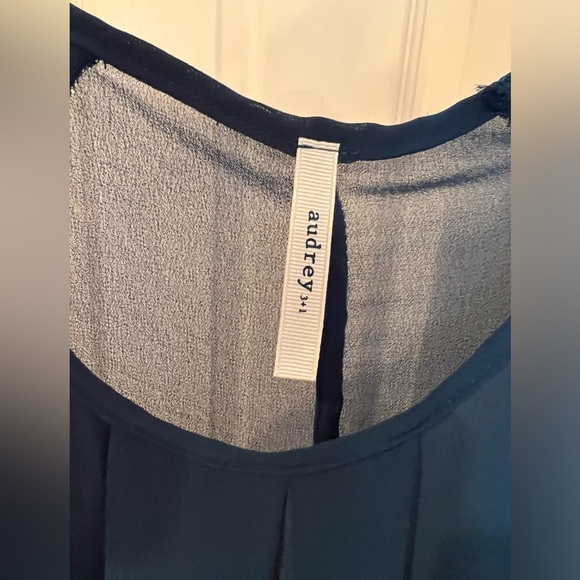 Sheer Navy Blue High Low Shrug Blouse | Poshmark - Picture 10 of 10